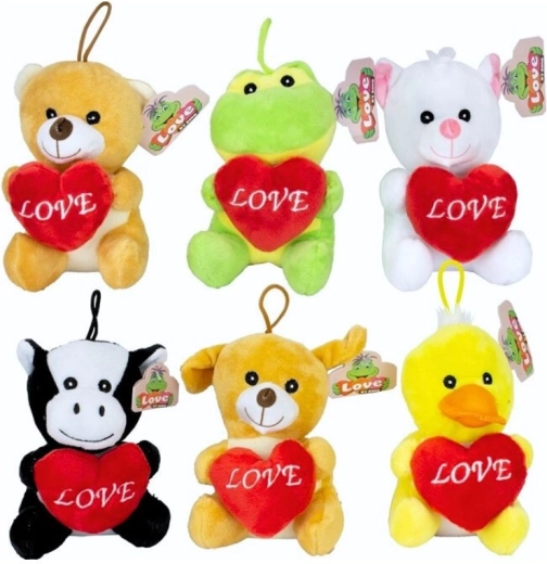Plüschtiere mit Herz