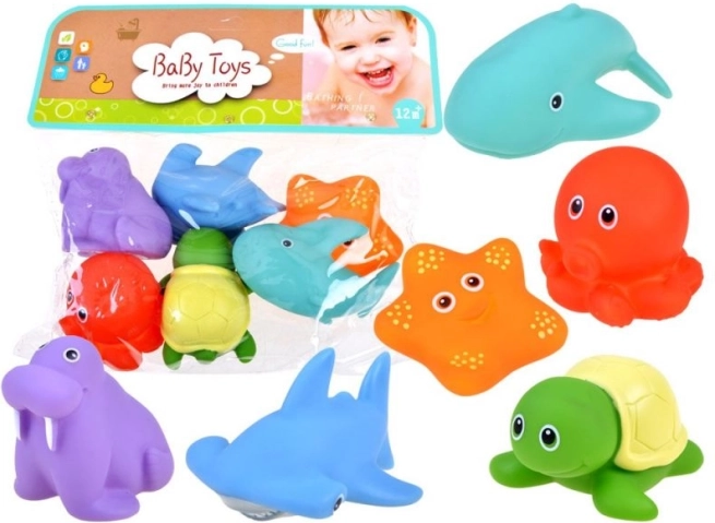 Bunte Gummibadewannenspielzeuge