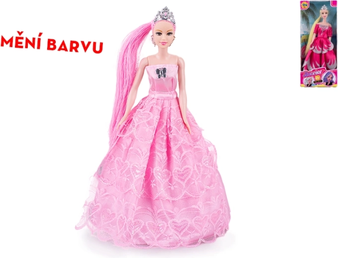 Prinzessin-Puppe mit farbwechselndem Haar 29 cm