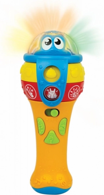 Interaktives Kindermikrofon mit Licht- und Soundeffekten