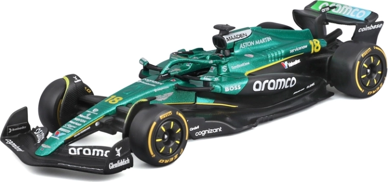 Bburago Modell Formel 1 Aston Martin AMR25 2025 #18 Lance Stroll 1:43