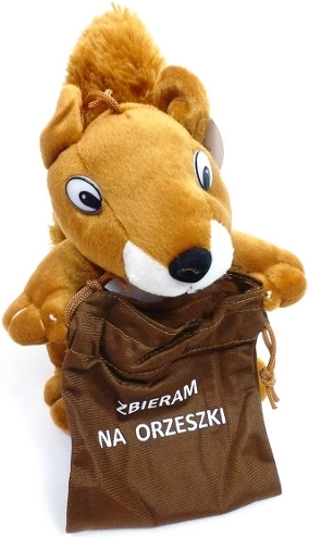 Plüscheichhörnchen mit Beutel – niedlicher Kuschelfreund für Kinder