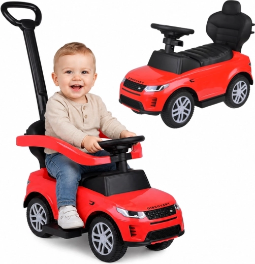 Kinder-Rutschauto und Schiebewagen 2-in-1 Range Rover mit Sounds, rot
