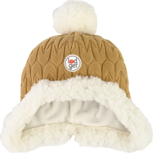 Lodger Fleece-Mütze Hatter empire fleece dark honey 0–3 Monate