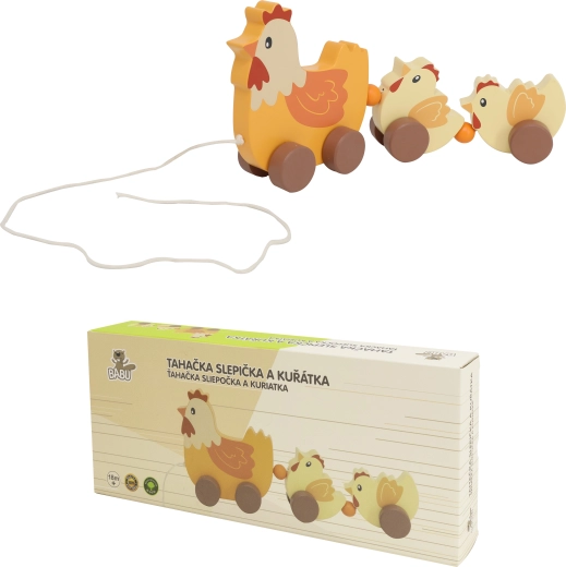 Ziehhuhn mit Küken BABU