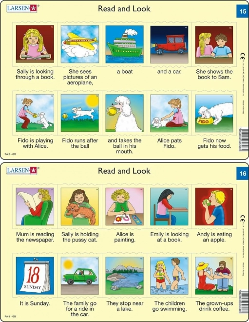 Puzzle Englisch – kurze Sätze, 10 Teile