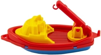 Boot/Schiff für Wasser aus Kunststoff 14x7 cm 2 Farben