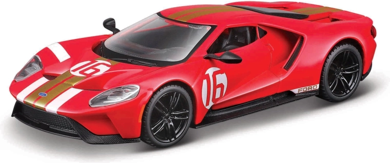 Bburago Rennmodell 2022 Ford GT Heritage Edition 1:32 rot