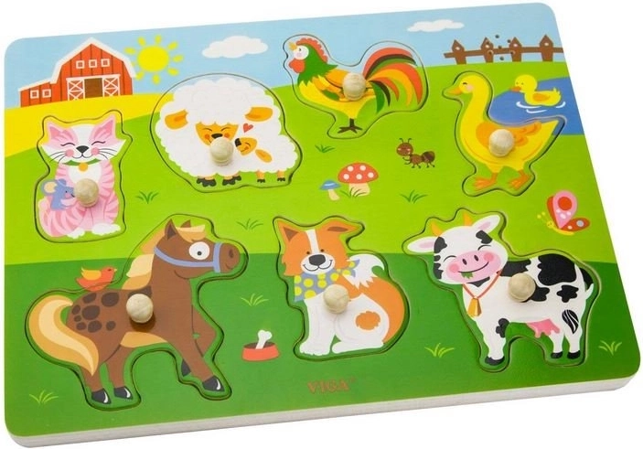Holzpuzzle Tiere - mit Sound