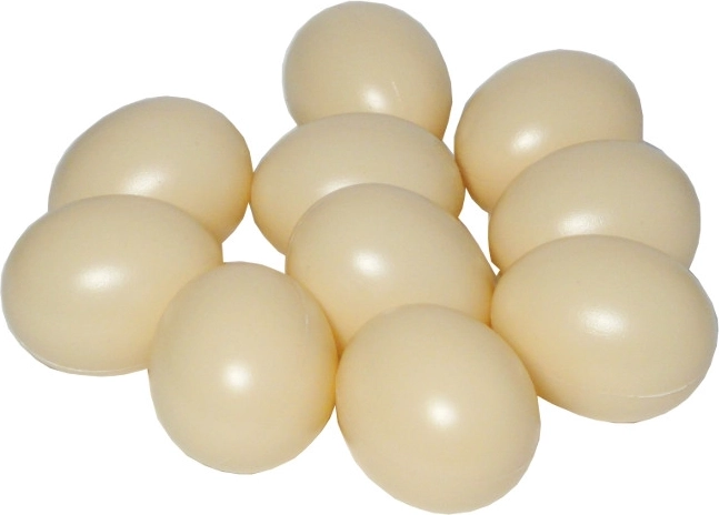 Set aus Kunststoff-Eiern für Rollenspiele (10 Stk.)