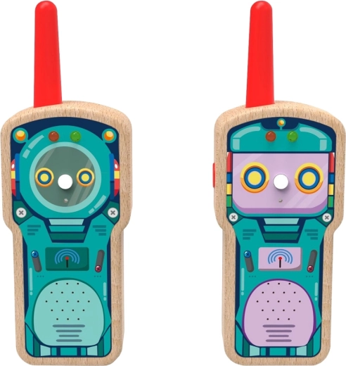 2Kids Toys Holz-Kinderwalkie-Talkies Roboter (Set 2 Stk.)