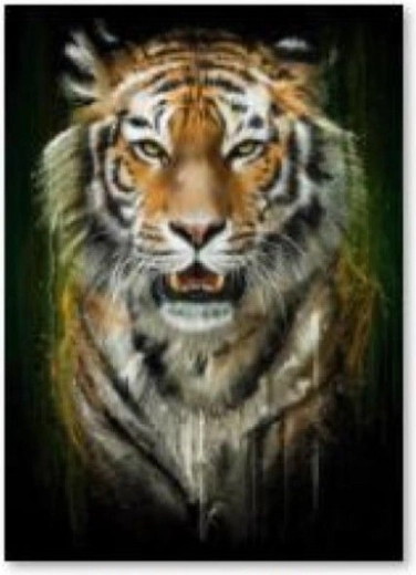 Diamant-Stickerei (Diamond Painting) Tiger – 30 × 40 cm