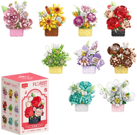 Florist Blumenkörbchen und üppige Sträuße, 9 Varianten