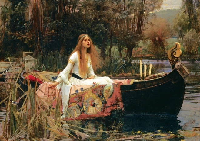 Puzzle ART: Die Dame von Shalott (1888) – Museumsserie, 2000 Teile