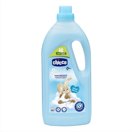 Chicco Weichspüler Baby Sensitive Süßes Puder 1,5 l (60 Waschgänge)