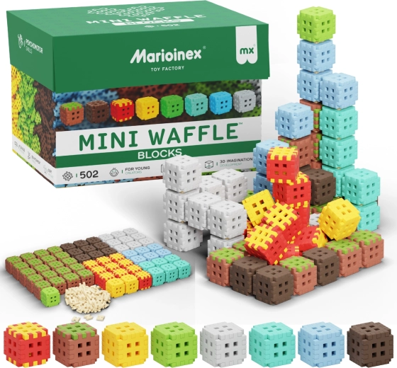 Bausteinset Mini Waffle Blocks 502 Stk. MARIOINEX