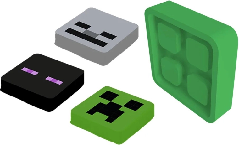 Pixie crew Minecraft Reflex-Anstecker mit Multipixeln