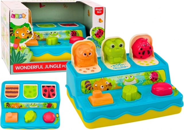 Kinderspiel Pop-Up Tier Lichter Geräusche