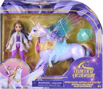 Unicorn Academy Flügelzauber Sophia und das Einhorn Wildstar mit Zubehör