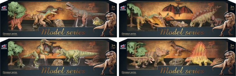 Dinosaurierwelt – Set mit Dinosaurierfiguren, 4 Arten