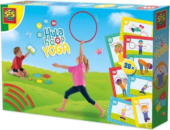 SES Yoga-Hula-Hoop mit Karten und Würfel