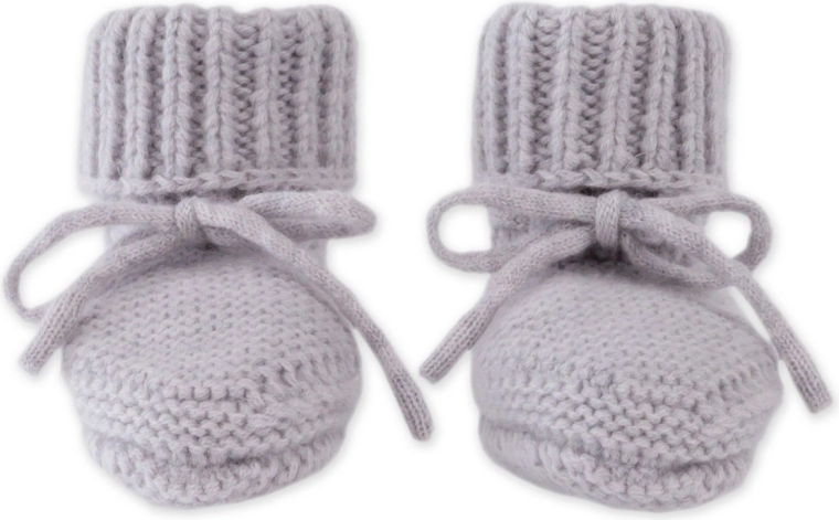 Lodger Merino-Strickschühchen Storm 6–12 Monate