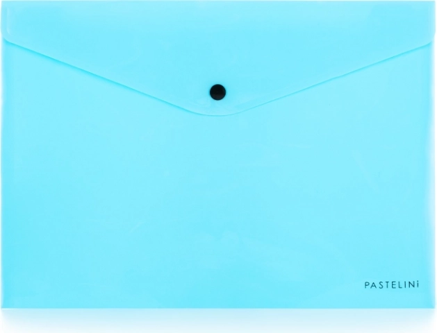 Dokumentenmappe mit Druckknopf A4 PASTELINI blau