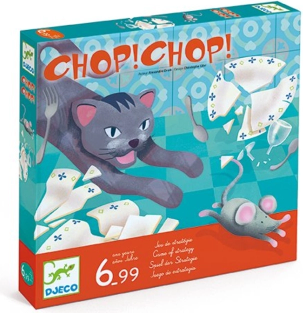 Djeco Chop! Chop! – Familien-Strategiespiel Katze und Maus