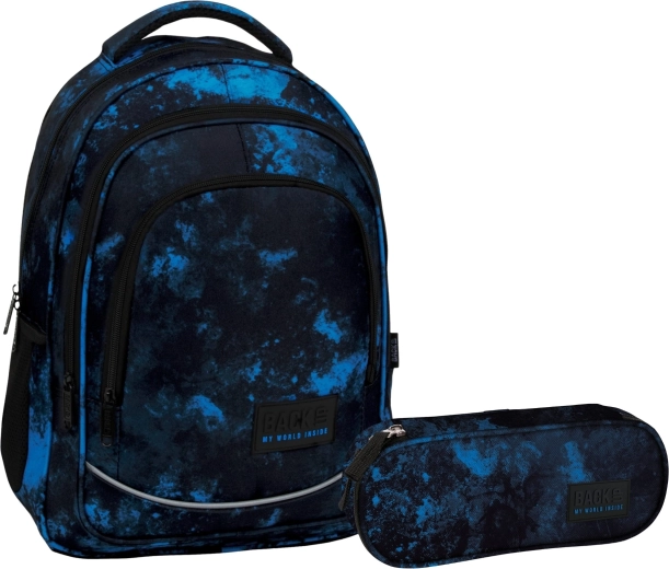 Schulset BackUP Ocean Deep 2in1 (Rucksack und Federmäppchen)