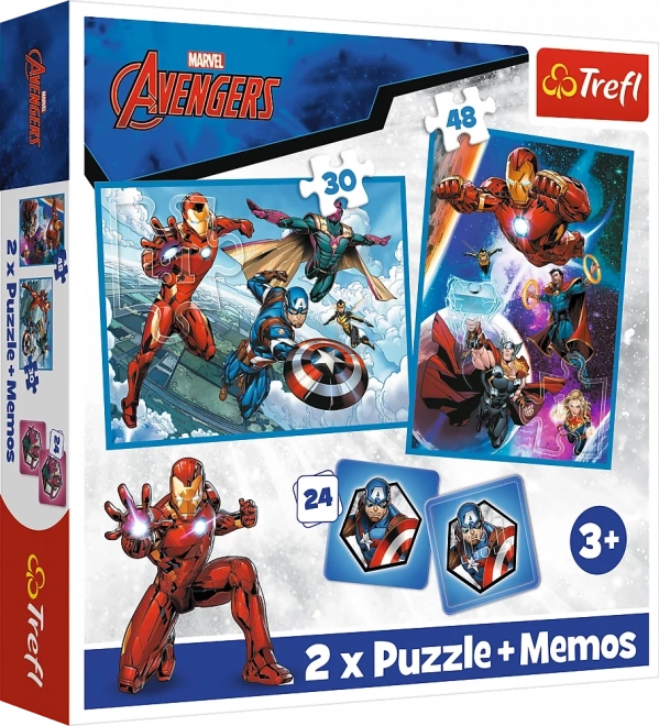 Puzzle 2-in-1 und Memo-Spiel MARVEL The Avengers