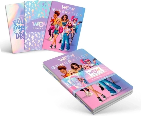 Notizheft A5 WOW Generation – Set mit 3 Stück