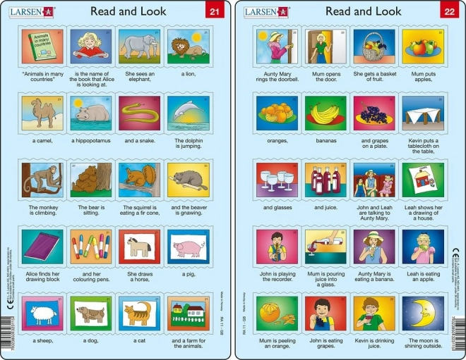 Puzzle Englisch – längere Sätze, 20 Teile