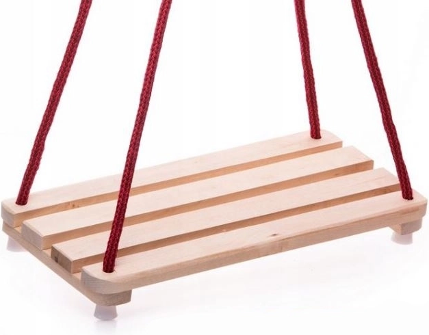 Holzschaukel mit naturbelassener Sitzplatte