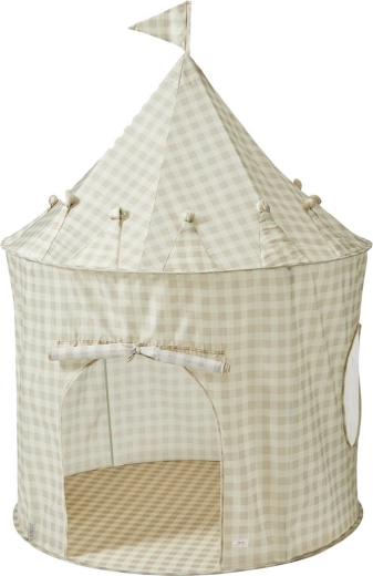 3 Sprouts Kinderzelt Recycled Gingham Beige