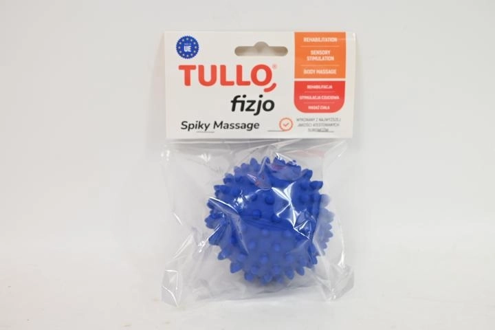 Fizjo Reha-Massageball mit Noppen 9 cm blau - 1 Stück