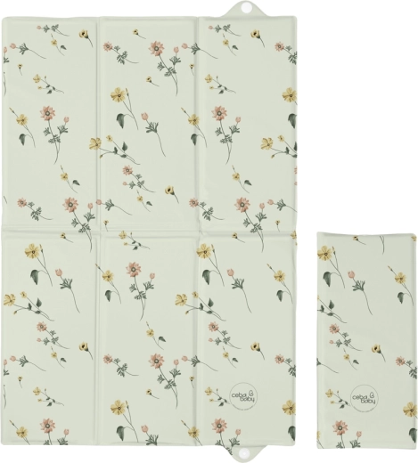 Ceba Baby Reise-Wickelunterlage Basic floral breeze 60 × 40 cm