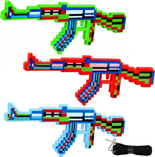Pixel-Kindergewehr mit Licht- und Soundeffekten – 1 Stück