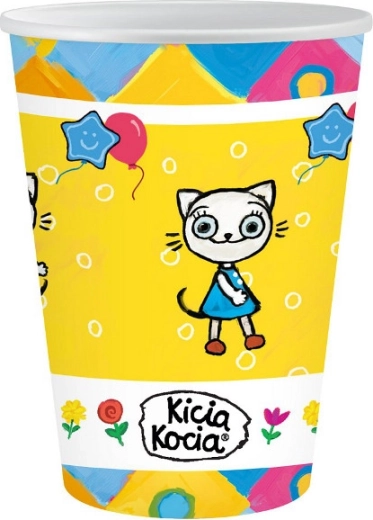 Papierbecher Kicia Kocia 250 ml, 6 Stk.