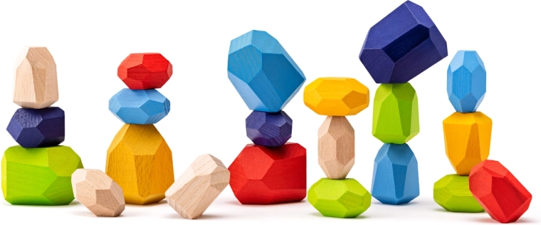 Balancierspiel Holzsteine 21 Teile