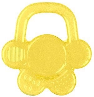 BabyOno kühlendes Gel-Beißspielzeug Blume – gelb