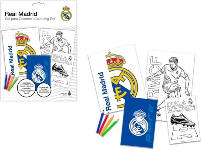 Malbuch mit Filzstiften REAL MADRID – Kreativset für Kinder