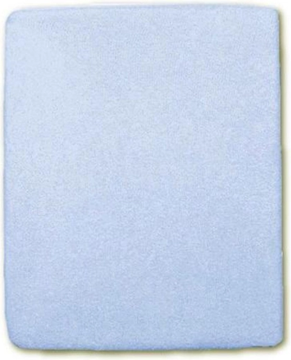Wasserdichtes Frottee-Spannbettlaken 120 × 60 hellblau