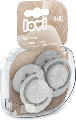 LOVI Silikon-Dynamikschnuller HARMONY 6–18 M 2 Stk Junge