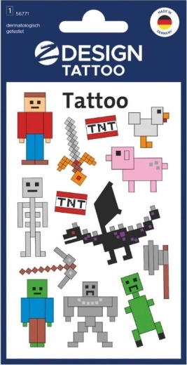 Pixel-Tattoo für Kinder