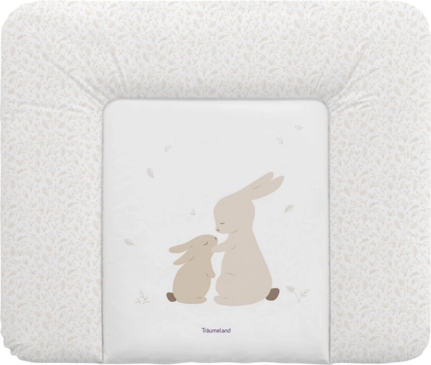 Träumeland Wickelauflage Hophop Bunny beige 75 × 85 cm