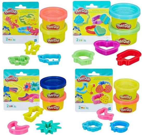Knetmasse-Set 2×56 g mit Zubehör, Sortimentsmix