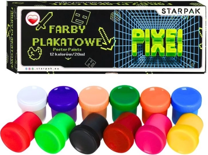 Plakatfarben Game Pixel 12 Farben