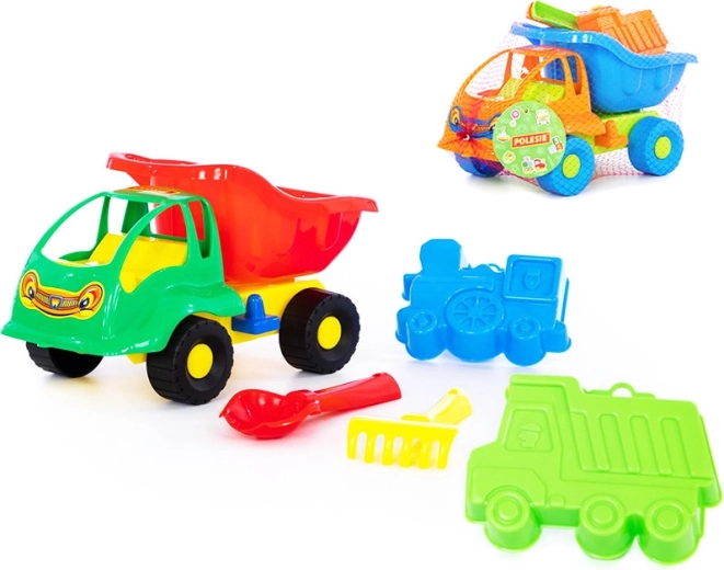 Kinder-Kipplaster für den Sandkasten mit Zubehör