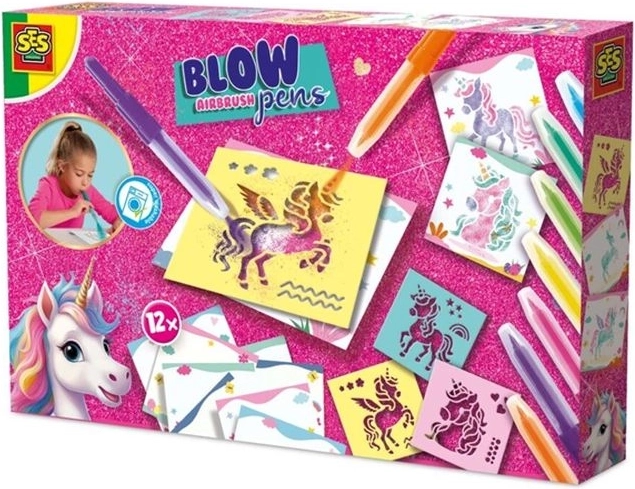 SES Einhorn – Pustestifte Airbrush-Set
