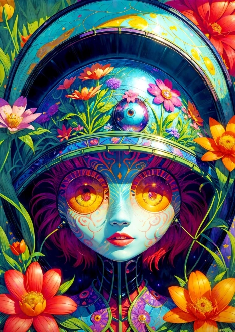 Enjoy Puzzle Blumenkriegerin 1000 Teile